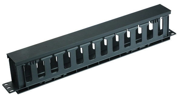 19 اینچ 1u شبکه کابل مدیریت قفسه نصب ضخامت نوع AMP با پوشش فلزی YH4037