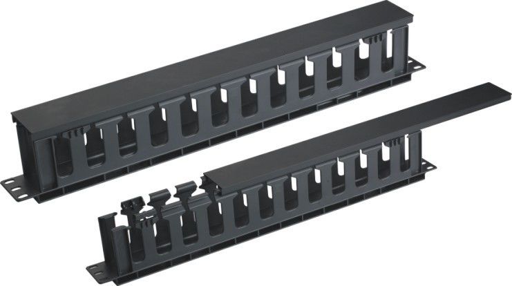 19 اینچ 1U کابل شبکه کابل رک کوه ضخیم شدن نوع AMP با پوشش فلزی YH4037