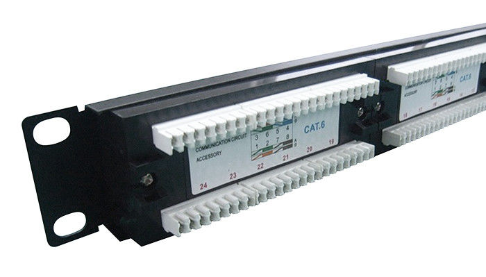 پچ پانل UTP پانل 24 پورت Cat6 پانل شبکه شبکه کابل کشی YH4010