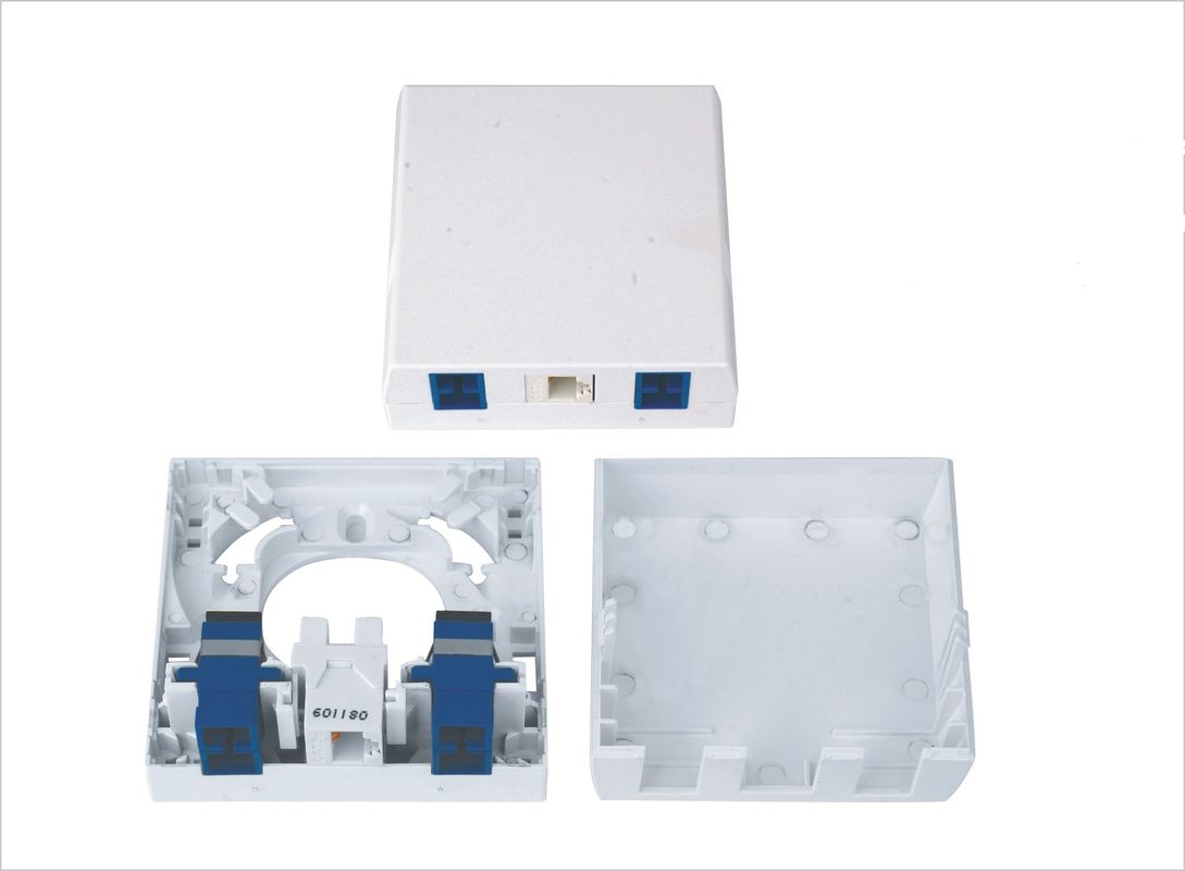 فیبر نوری ترمینال سوکت واحد واحد خانواده برای RJ45 و SC 86Type نصب جعبه YH1043